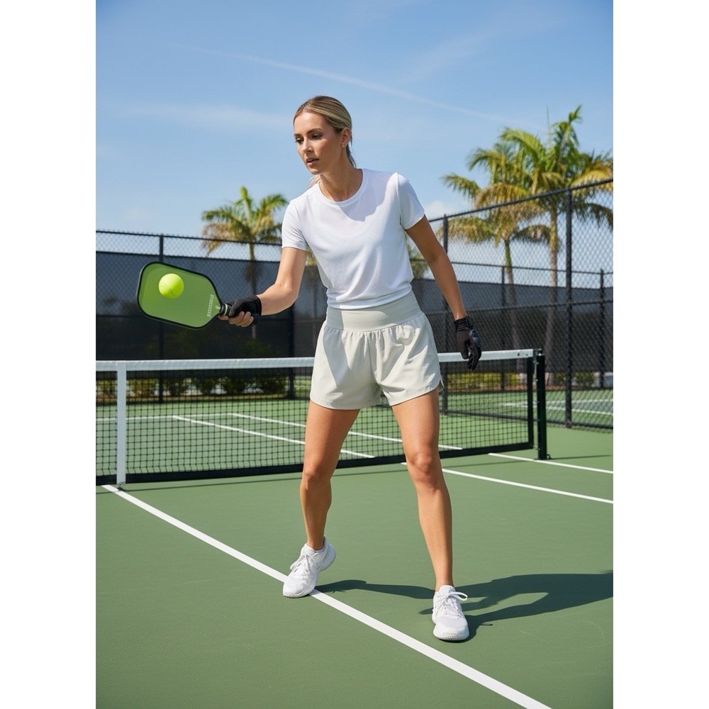 Size Small Ladies White Shorts Elastic Waist With‎ Back Zipper Pocket,0217
